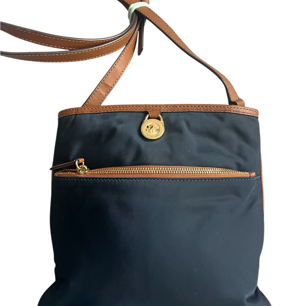Michael Kors Black and Brown Crossbody Bag